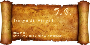 Tengerdi Virgil névjegykártya